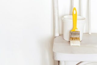 Painting a white chair