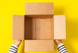 Holding an empty box