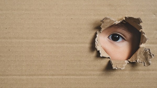 Child in a box