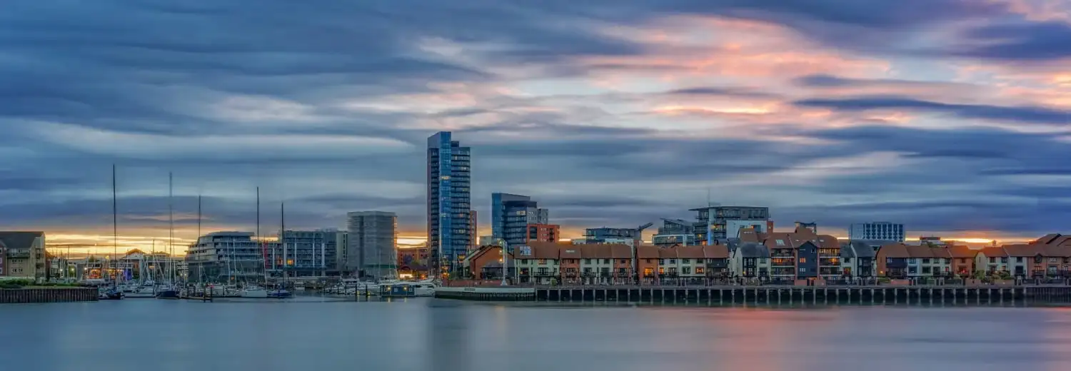 Southampton Waterfront at Dusk